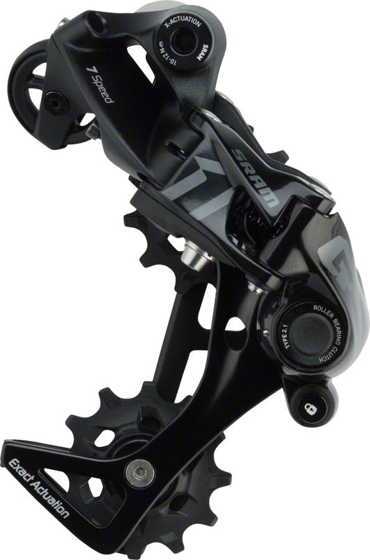 SRAM GX DH 7-Speed Medium Cage Rear Derailleur, X-Actuation, Black