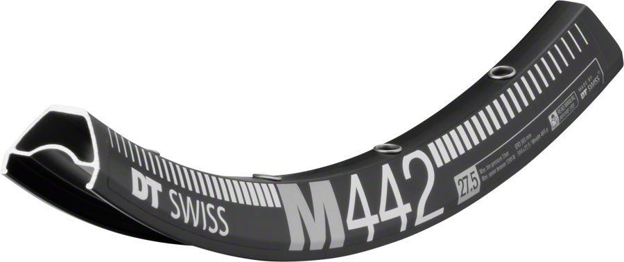 DT Swiss M 442 27.5" Disc Rim Tubeless Ready Disc 32h Blk