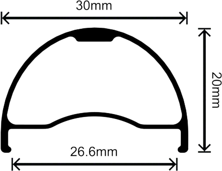 VELOCITY BLUNT SS RIM - 29 DISC BLACK 28H CLINCHER