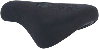 Odyssey Monogram Faux-Suede Fat Capital Pivotal Saddle Blk