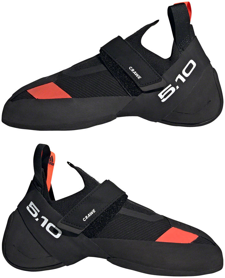 Five Ten Crawe Climbing Shoe - Men's, Core Black/FTWR White/Solar