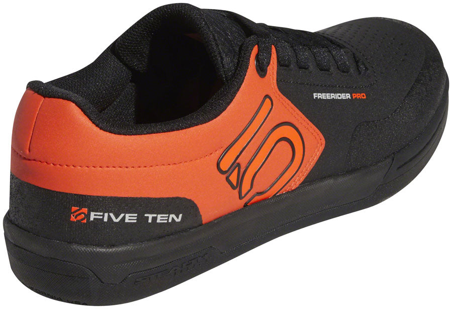 Five Ten Freerider Pro Flat Shoe - Men's, Black/Active Orange/Gray Two
