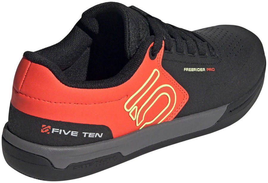 Five Ten Freerider Pro Flat Shoe - Men's, Black/Signal Green/Solar Red
