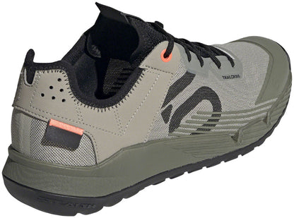 Five Ten Trailcross LT Flat Shoe - Men's, Feather Grey / Core Black / Signal Coral