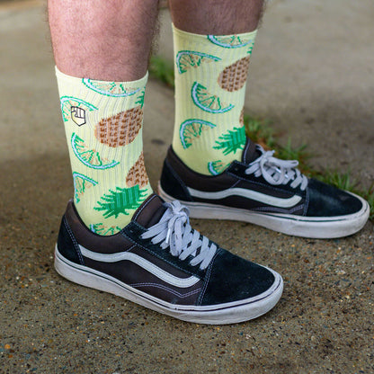 Fist Handwear Pina Colada Crew Sock