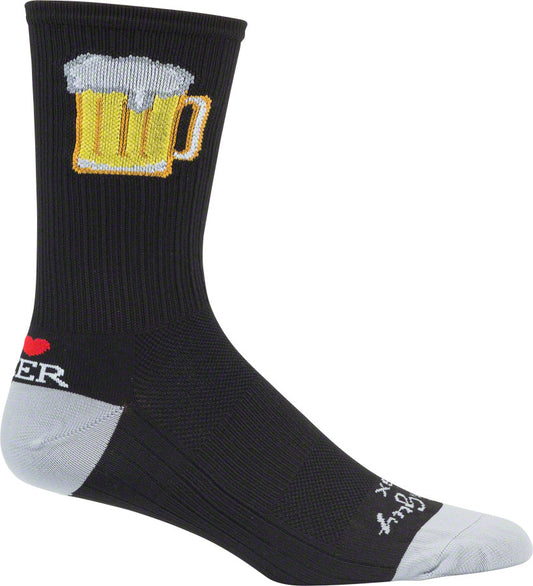 SOCKGUY SGX TALLBOY SOCKS - 6 INCH BLACK SMALL/MEDIUM