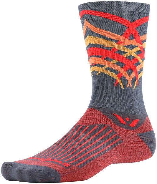 SWIFTWICK Swiftwick Vision Seven Shred Socks - Red