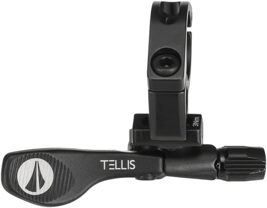 SDG Tellis Dropper Post Remote - Adjustable, 22.2 Bar Clamp and Hardware, Black