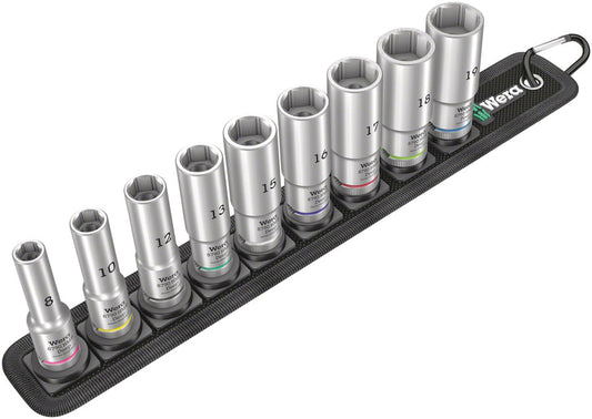 Wera Belt B Deep 1 Socket Set 3/8" Drive 9 pc