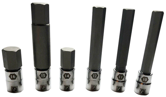 Pedro's Large Sizes Hex Bit Set – 6 piece