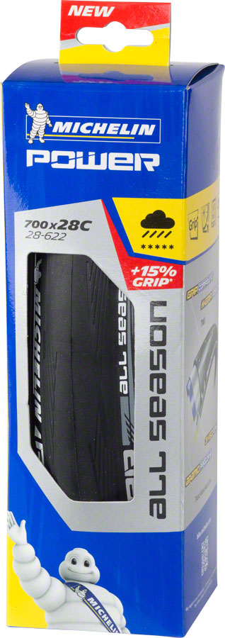 Michelin Power All Season Tire - 700 x 28, Clincher, Folding, Black