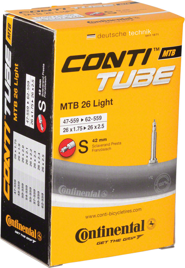 Continental Lightweight Presta Tube