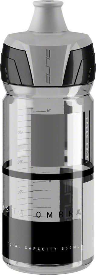 Elite Crystal Ombra 550ml Water Bottle: Clr w/Gray