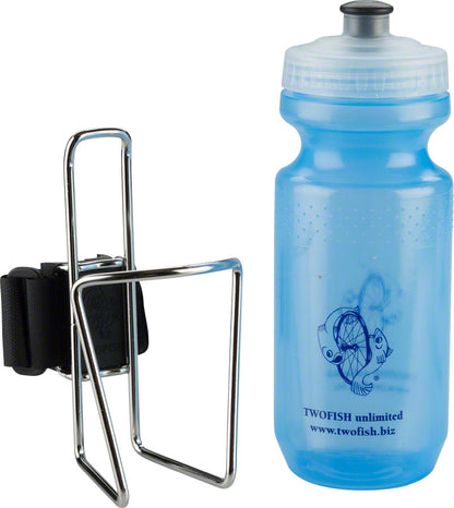 TwoFish QuickCage Cage SS 21oz w/Bottle
