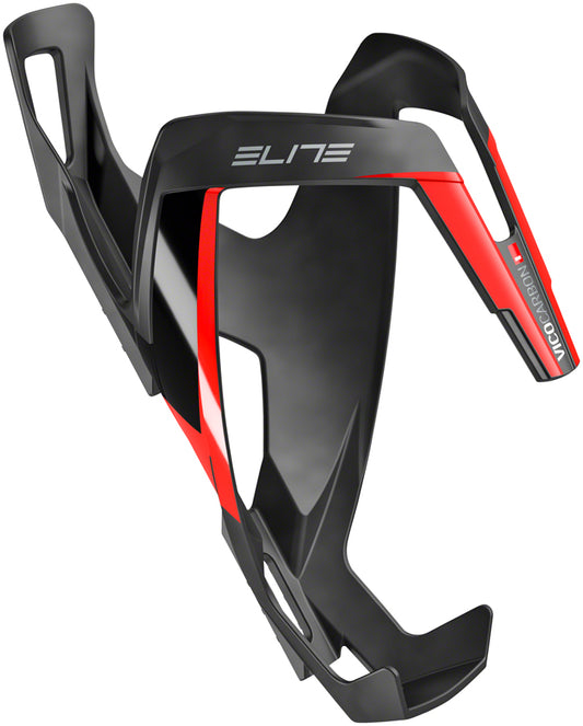 ELITE SRL VICO CARBON WATER BOTTLE CAGE - MATTE BLACK/RED