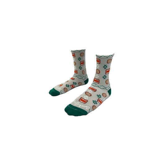 Sock Guy Santa Snacks Crew Sock L/XL