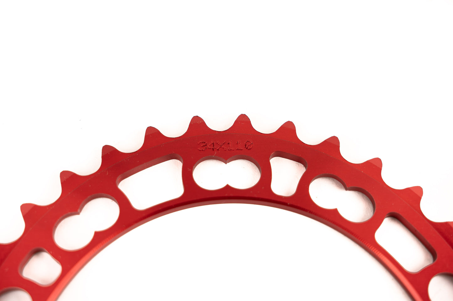 Rotor Individual Q-Ring 110mm 34T Inner Chainring Red