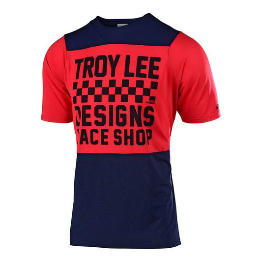TROY LEE DESIGNS Troy Lee Skyline Jersey Checkers Navy/Red - Red / Navy