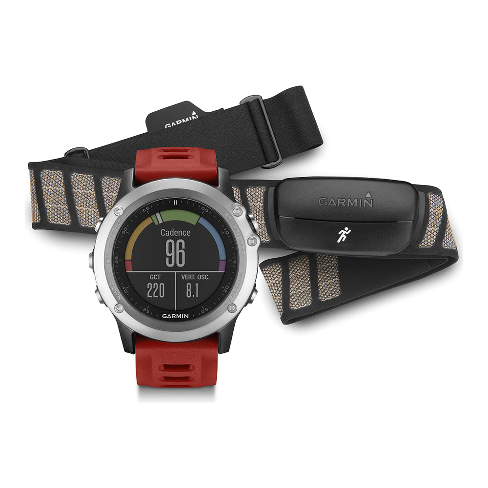 Garmin Fenix 3 GPS Multisport Training Watch Bundle w/HRM-Run