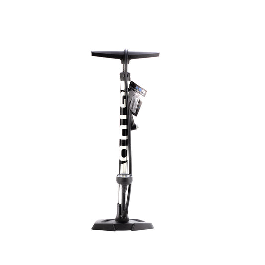 Giyo 2" Mounted Gauge Steel Floor Pump Sil