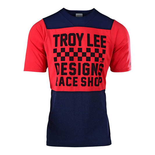 TROY LEE DESIGNS Troy Lee Skyline Jersey Checkers Navy/Red - Red / Navy