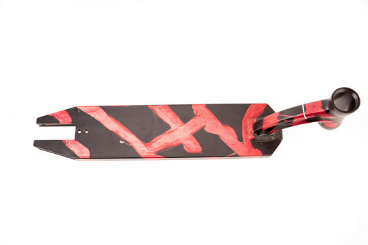 Madd Gear MFX Scooter Deck Black Red Stripe 4.5"