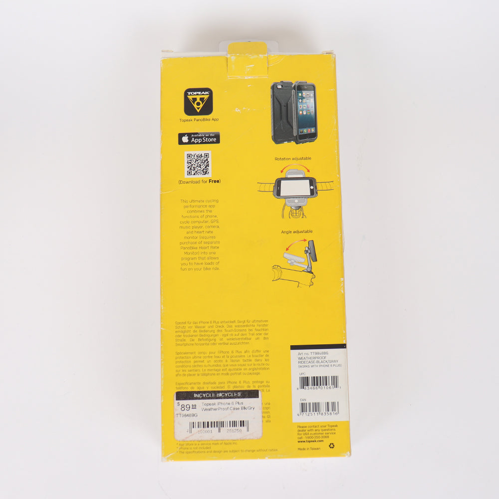 Topeak iPhone 6 Plus WeatherProof Case Blk/Gry