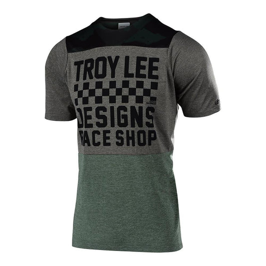 TROY LEE DESIGNS Troy Lee Skyline Jersey Checkers Camo/Heather Taupe - Camo