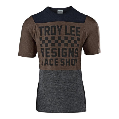 Troy Lee Skyline Air Jersey Checkers Heather Blk/Heather Lt Moka 2X
