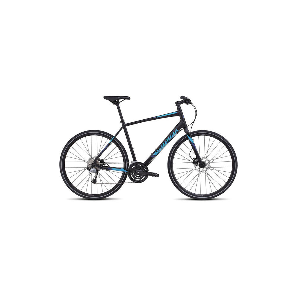 2016 Specialized Sirrus Sport Disc Black/Cyan/Dp Blue Small