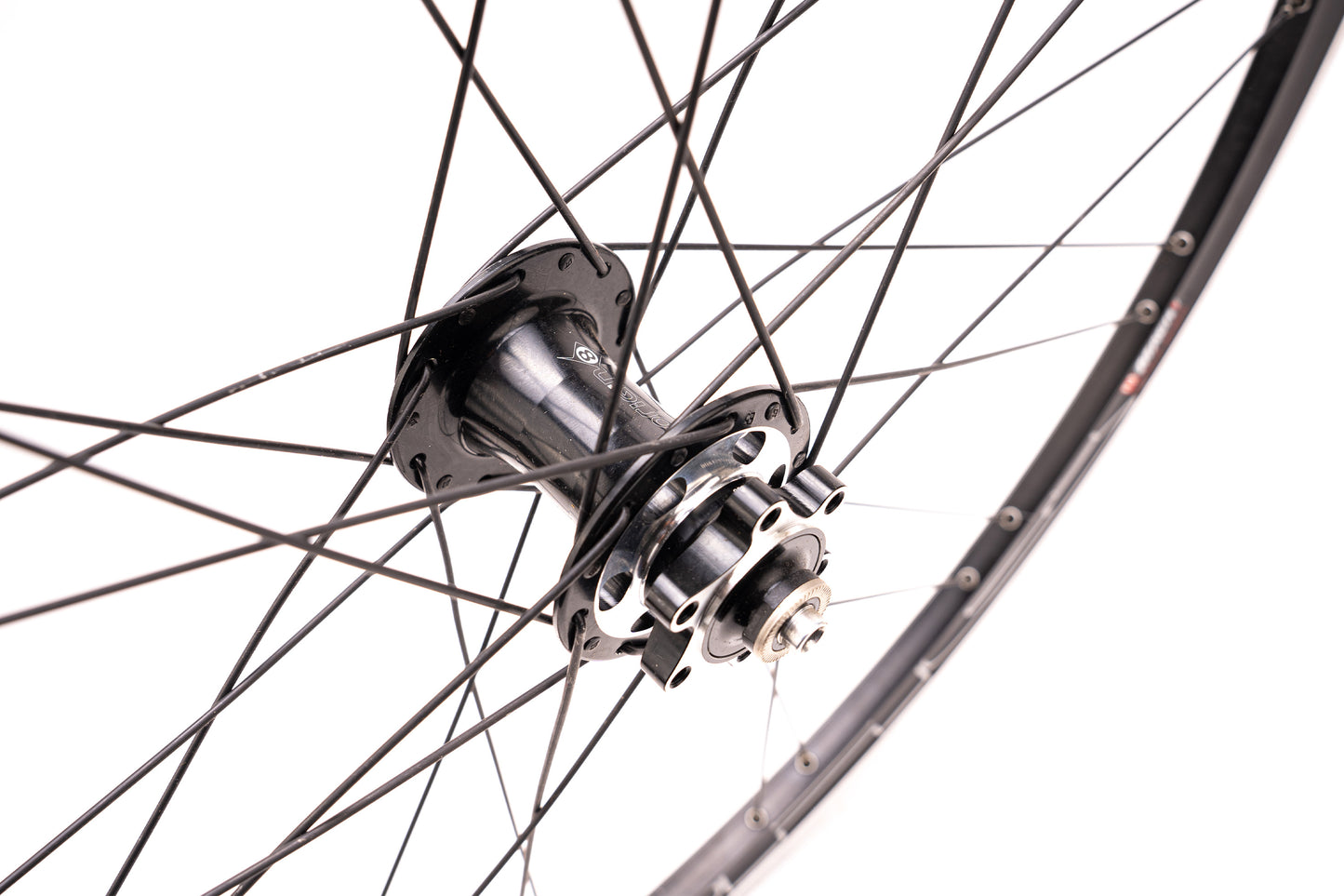 Mach1 540 DHG Front 6Bolt Disc/Rim brake QR 700c Wheel Blk