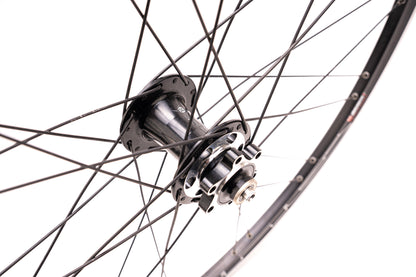 Mach1 540 DHG Front 6Bolt Disc/Rim brake QR 700c Wheel Blk