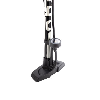 Giyo 2" Mounted Gauge Steel Floor Pump Sil